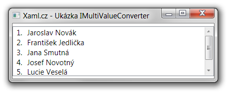 Ukázka výsledku konvertoru pro přidání čísel 