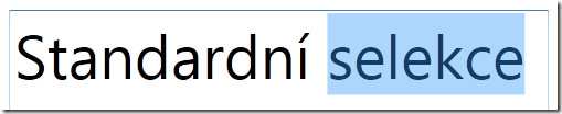 standardní selekce